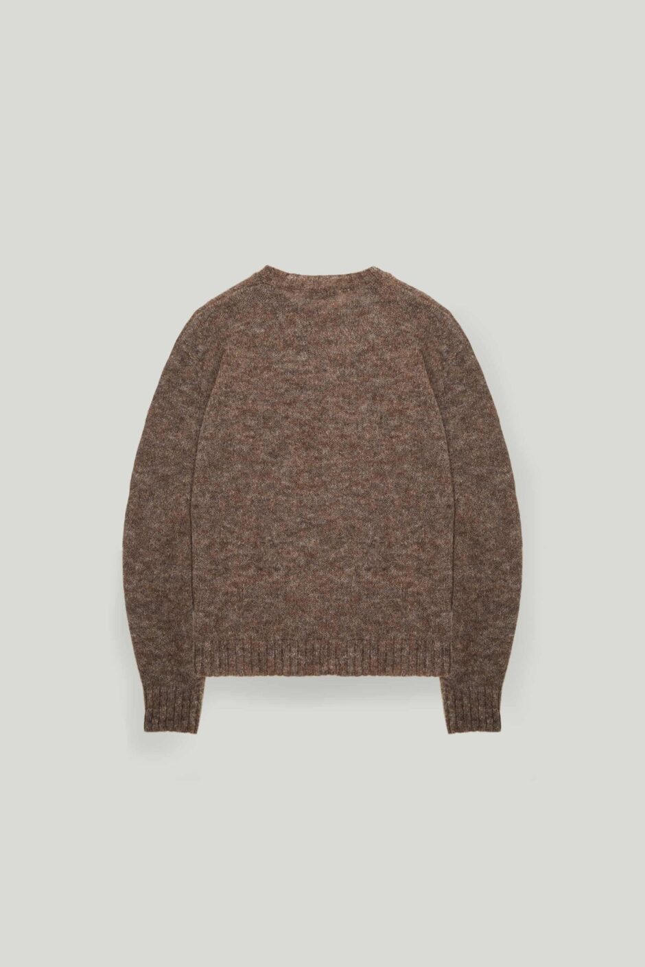 Dye Free Alpaca RWS Wool Blend Jumper Brown Melange