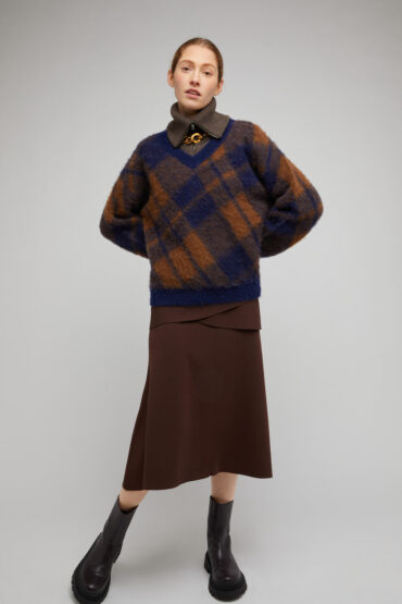 Brushed Alpaca Jacquard Jumper