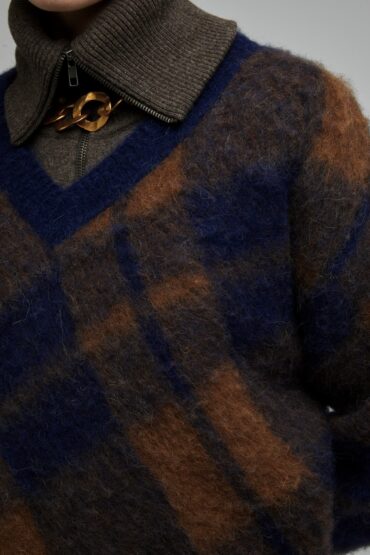 Brushed Alpaca Jacquard Jumper