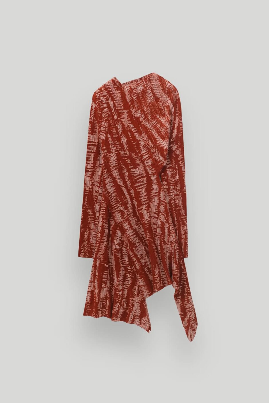 CHAMBRE DE FAN Robe Asymétrique Avec Imprimé Dévoré
